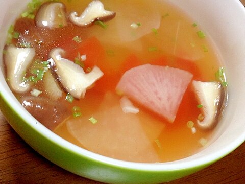 大根と人参と椎茸のスープ